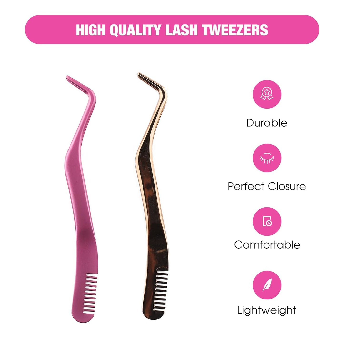 Lash Tweezers Lash Applicator for Individual Lashes DIY Eyelash Extension
