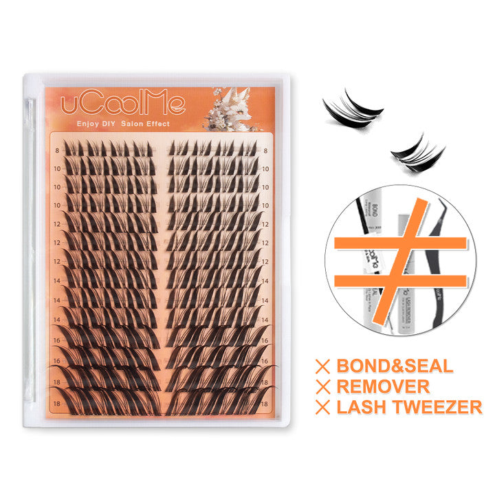 Extensiones de pestañas en grupos FairyFOX Lashes de uCoolMe de 8 a 18 mm (solo pestañas Fairyfox) solo pestañas