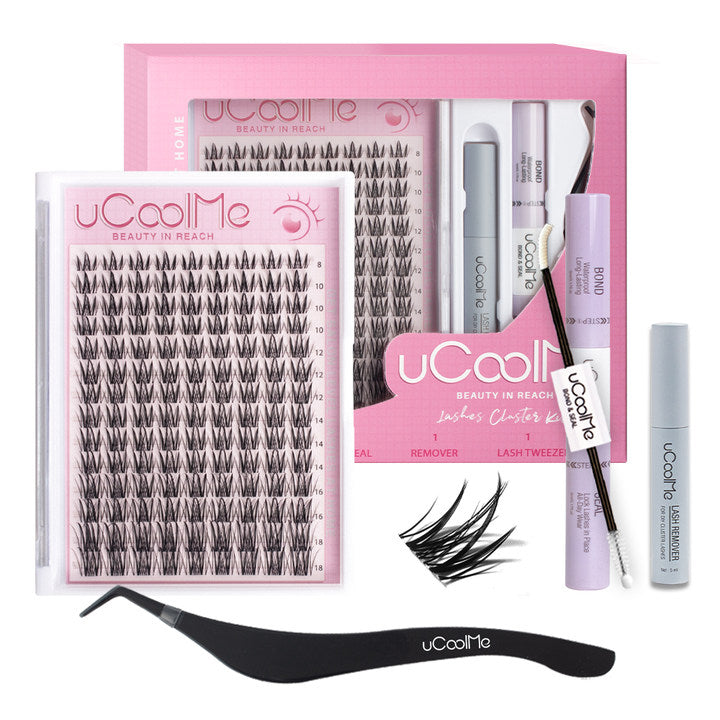 uCoolMe Cupid Lashes Clusters C Curl Eyelashes Extension 8-18mm (Cupid) Lashes kit