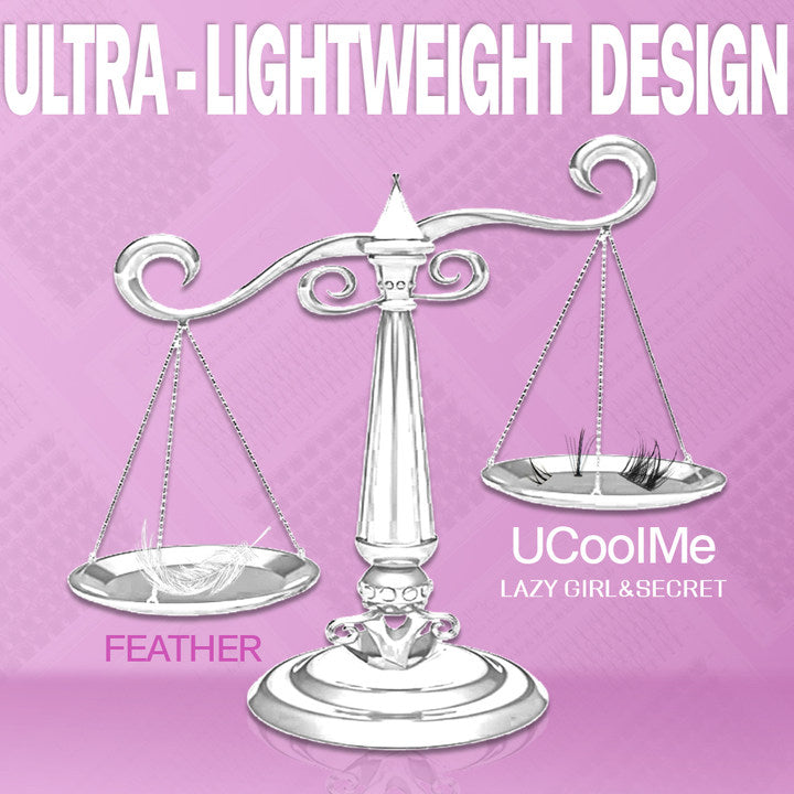 uCoolMe Lazy Girl Magic Volume Style With Bottom Cluster Lashes Kit (Lazy Girl & Magic)