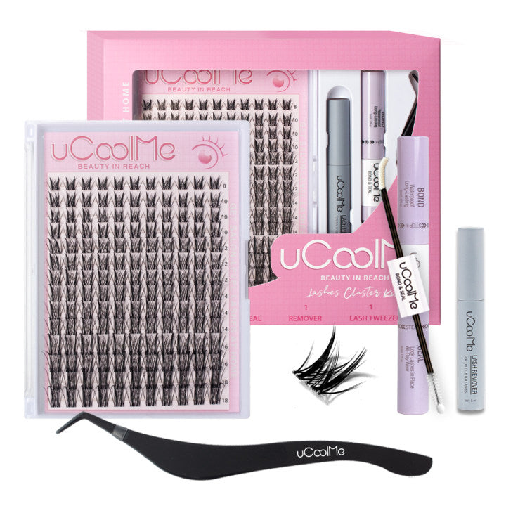 uCoolMe APHRODITE Lashes Clusters C Curl Eyelashes Extension (APHRODITE Lashes Kit)