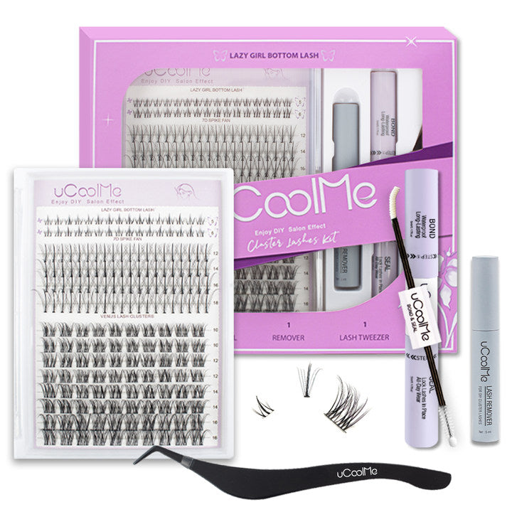 uCoolMe Lazy Girl Venus Style With Bottom Cluster Lashes Kit (Lazy Girl &amp; Venus)