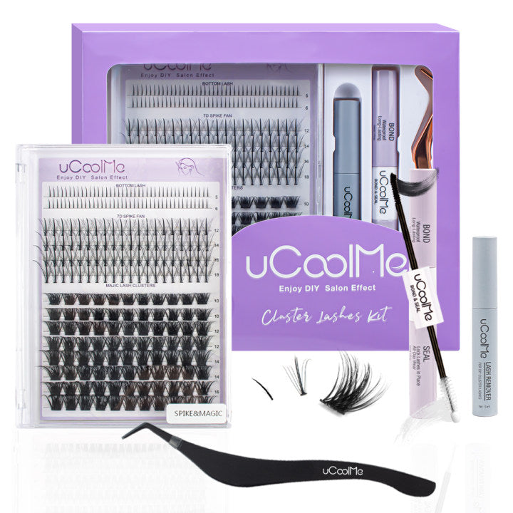 uCoolMe Spike  &amp; Magic Volume Style With Bottom Lashes Cluster Lashes Kit (Spike  &amp; Magic)